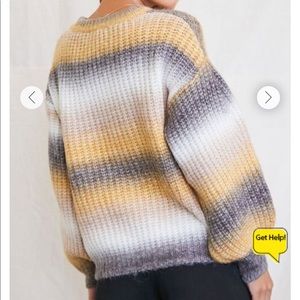 Multi colored sweater